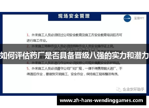 如何评估药厂是否具备晋级八强的实力和潜力
